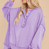 Exposed Seam Long Sleeve Sweatshirt
