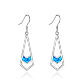 Opal Earrings Sterling Silver Opal Dangle Drop Earrings Gifts for Women Girls
