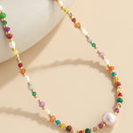 Multicolored Bead Necklace
