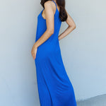 Ninexis Good Energy Full Size Cami Side Slit Maxi Dress in Royal Blue
