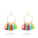 Big Round Drop Dangle Earrings
