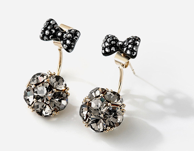 Earrings bow stud earrings
