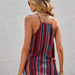 Striped Surplice Neck Cami
