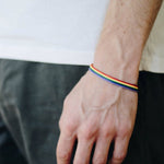 Pride bracelet Rainbow rope braided bracelet
