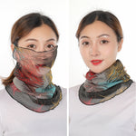 Summer Thin Hanging Ear Multifunctional Gauze Scarf
