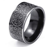 Dragon White Tiger Suzaku Basaltic Four Ancient Mythical Beasts Of China Cool Rotation Ring For Men
