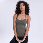 Lightweight Womens Fitted Sexy Tank Top Y Strip Back
