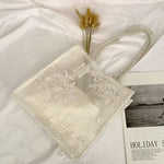 Lace hand shopping bag
