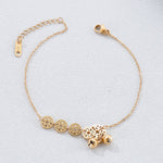 Stainless Steel Coin Shape Anklet Bracelet
