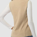 Zip Up Turtleneck Vest with Pockets
