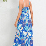 Printed Surplice Maxi Cami Dress
