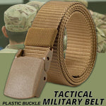 Mens Outdoor Sports Military Tactical Nylon Waistband Canvas Web Belt Adjustable
