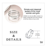 925 Sterling Silver Spiral Twist open ring
