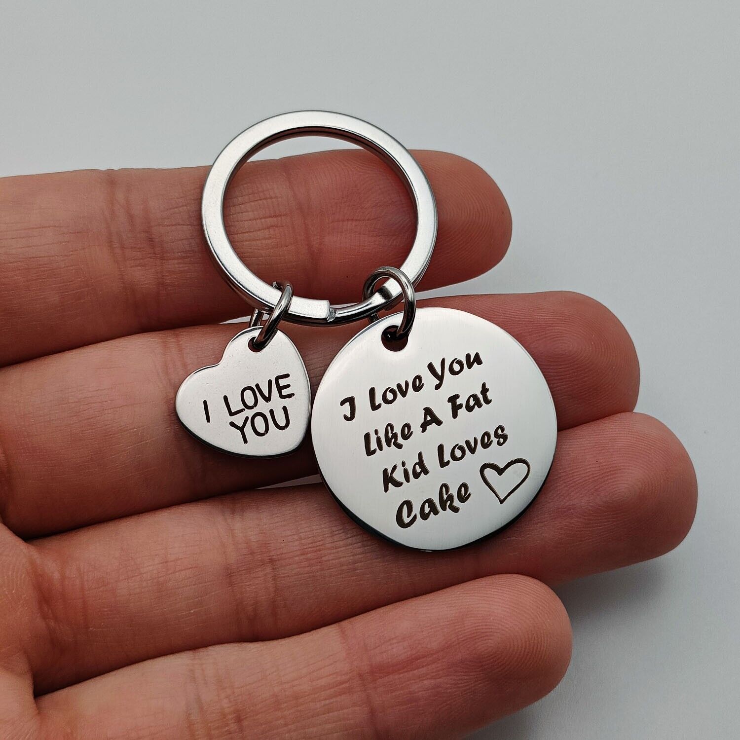 Couple Funny Keychain Gifts For Him Her Girlfriend Boyfriend Love Key Ring Tag
