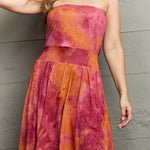 Ninexis In The Mix Sleeveless High Low Tie Dye Dress
