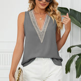 V-Neck Wide Strap Tank
