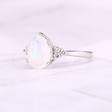 Natural Semi-Precious Moonstone Ring Simple
