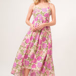 And The Why Floral High-Low Hem Cami Dress
