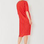 Marina West Swim Pleated Dolman Sleeve Dress
