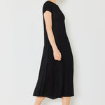 Marina West Swim Pleated Cap Sleeve A-Line Dress
