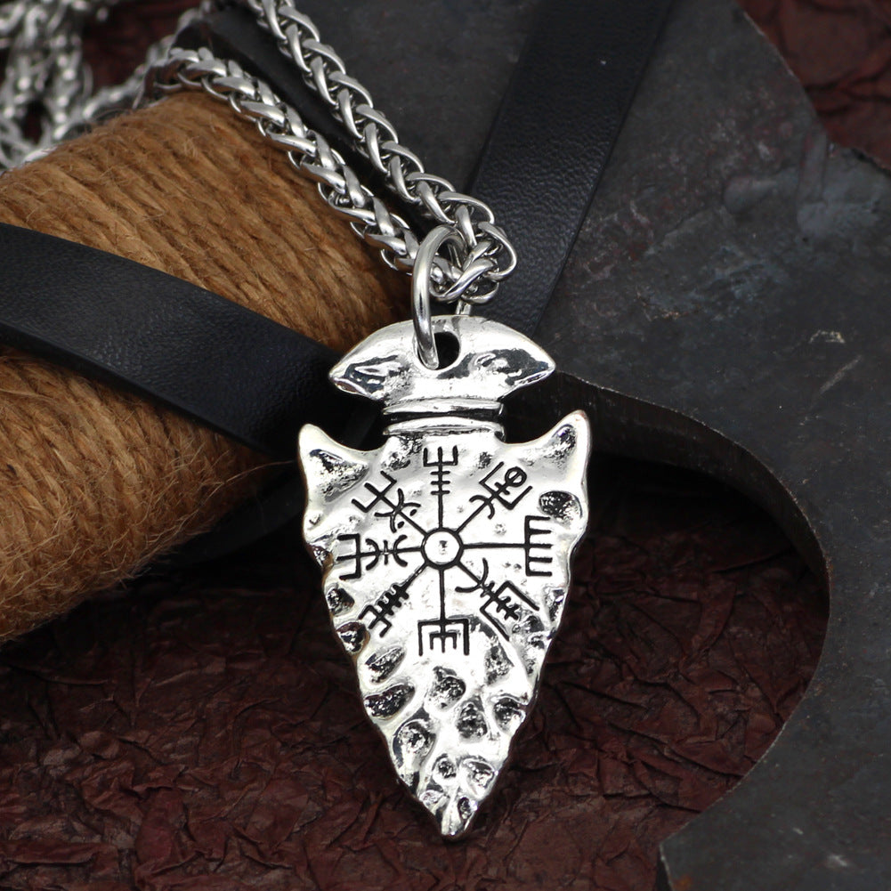 Fashion Simple Alloy Compass Pendant Necklace
