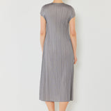 Marina West Swim Pleated Cap Sleeve A-Line Dress
