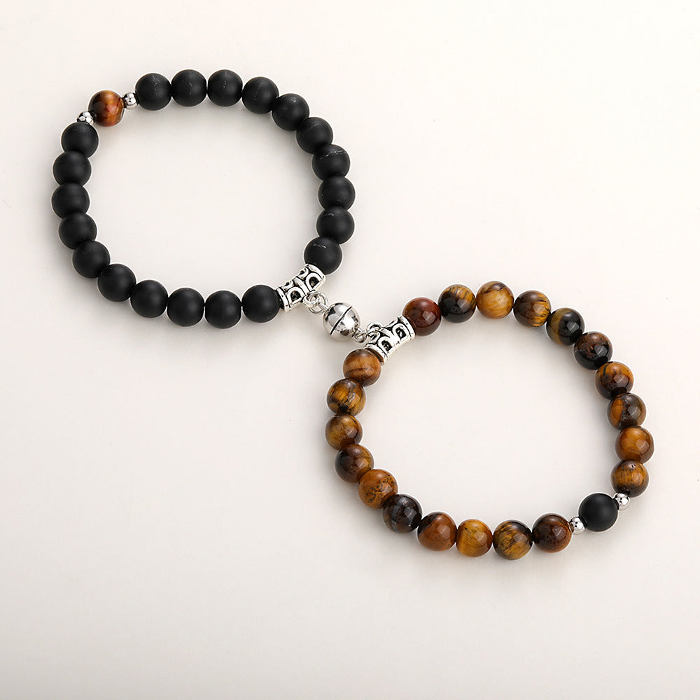 A Pair Of Magnetic Couple Bracelets Induce Vibration
