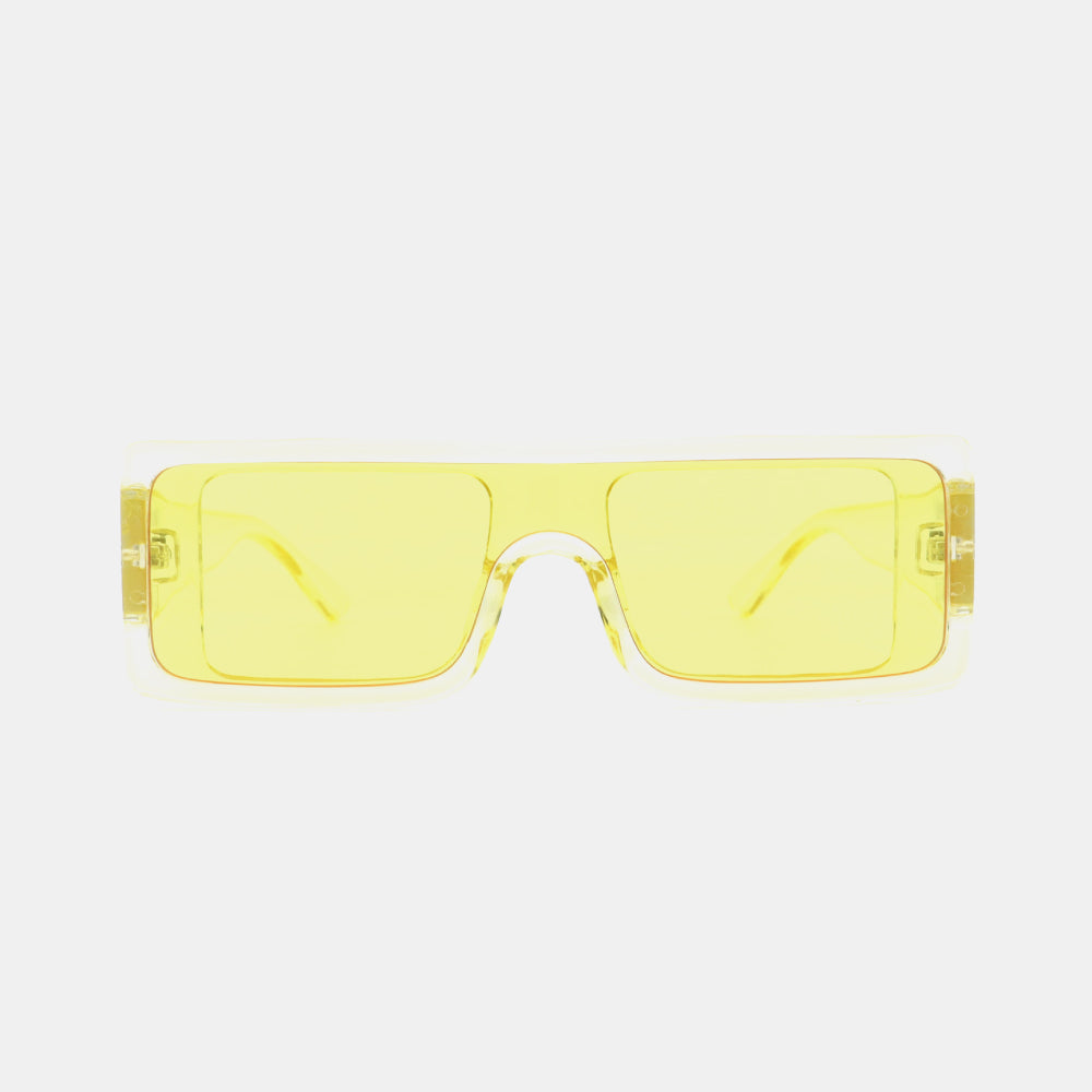 Polycarbonate Frame Rectangle Sunglasses
