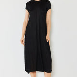 Marina West Swim Pleated Cap Sleeve A-Line Dress
