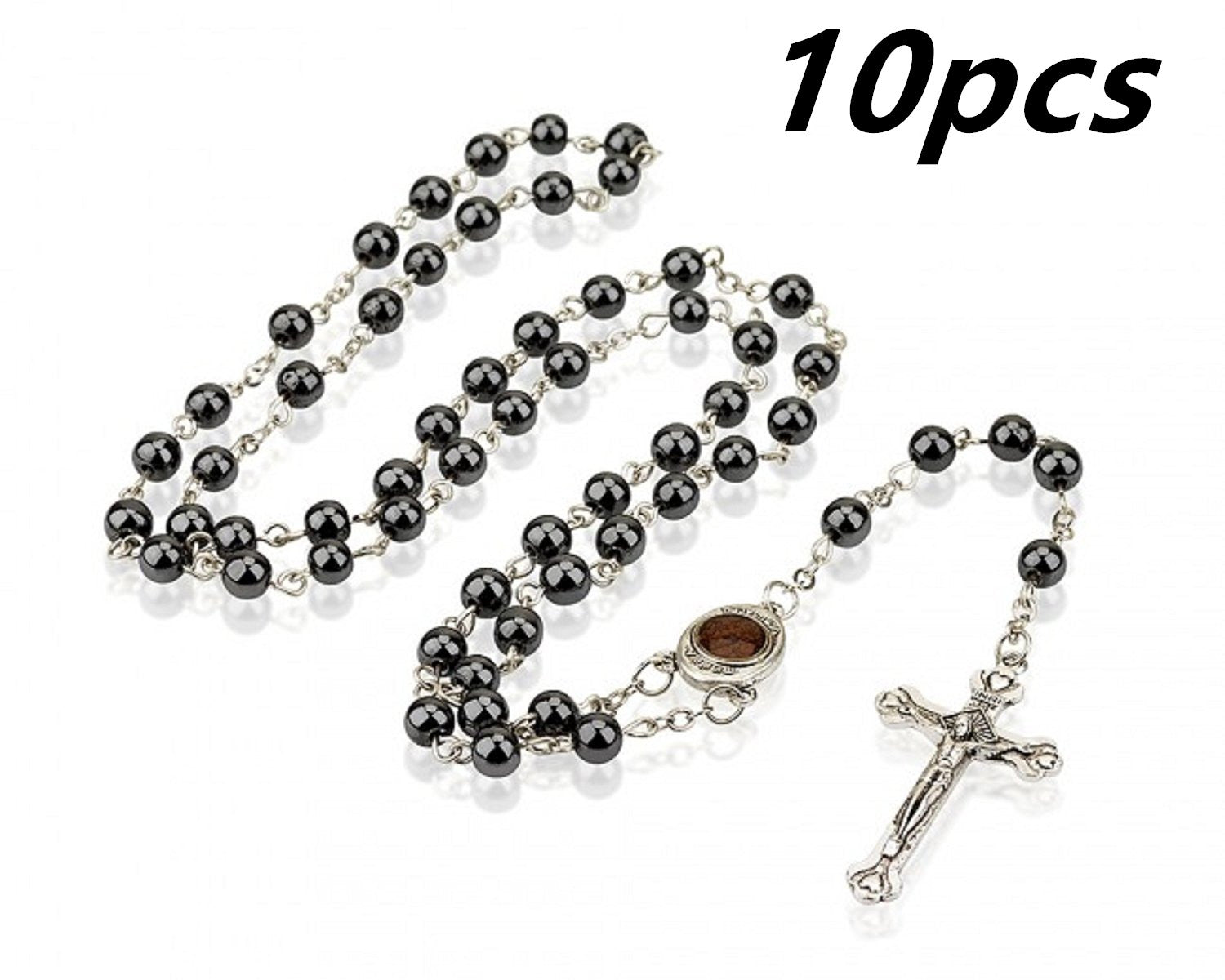 Non-Magnetic Black Gallstone Cross
