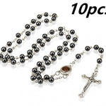 Non-Magnetic Black Gallstone Cross
