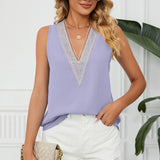 V-Neck Wide Strap Tank
