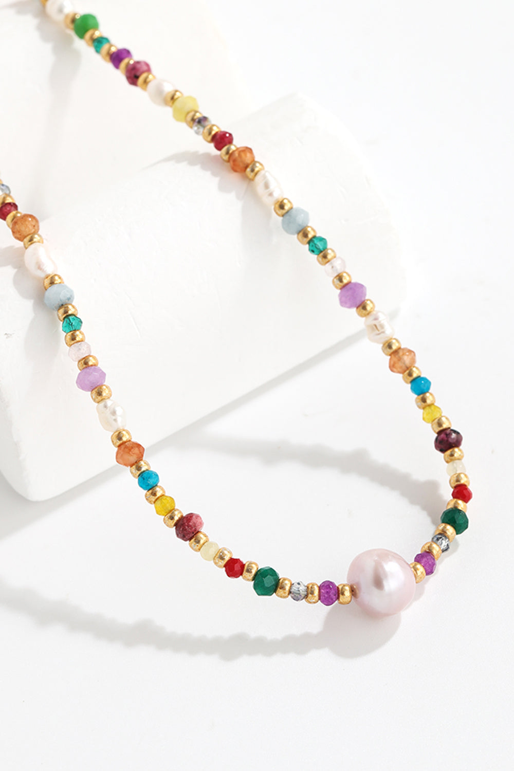 Multicolored Bead Necklace
