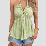 Halter Neck Sleeveless Tank Top
