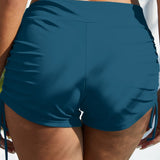 Drawstring Mid-Rise Waist Swim Shorts
