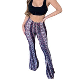 Women's  Flare Ethnic Print Pants
