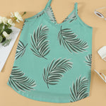 Printed Surplice Spaghetti Strap Cami
