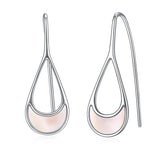 Sterling Silver Boho Hoop Drop Dangle Threader Earring Statement Hypoallergenic Jewelry
