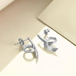 925 Sterling Silver Retro Style Trendy Earrings for Women Teens
