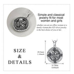 Nightmare Before Christmas Necklace Sterling sliver Jack Skellington and Sally Pendant Rose Flower Romantic Jewelry
