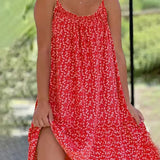 Full Size Printed Sleeveless Mini Cami Dress
