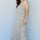 Doublju In The Garden Ruffle Floral Maxi Dress in Natural Rose
