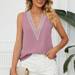 V-Neck Wide Strap Tank
