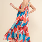 And the Why Printed Crisscross Back Cami Dress
