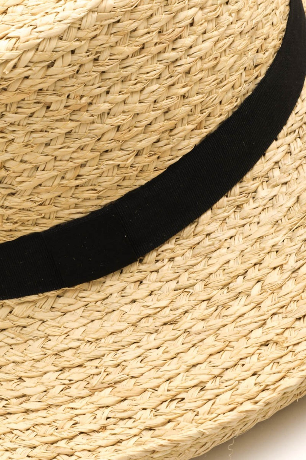 Fame Wide Brim Straw Weave Hat
