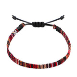 Hand Woven Rainbow Color Anklet Bohemian Style
