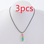 Women's Transparent Geometric Diamond Crystal Necklace
