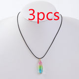 Women's Transparent Geometric Diamond Crystal Necklace
