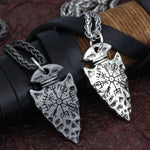 Fashion Simple Alloy Compass Pendant Necklace
