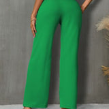 High Waist Straight Pants
